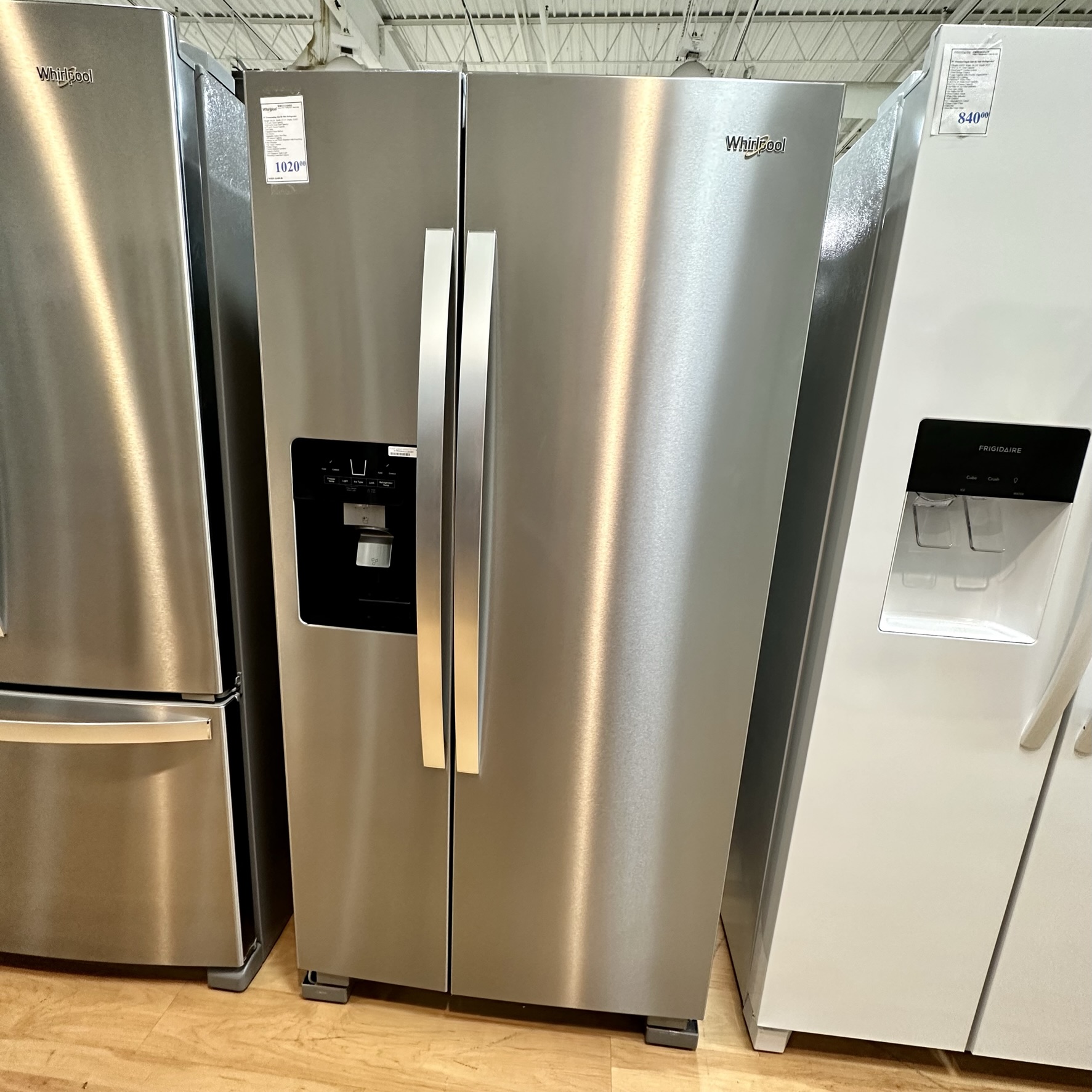 Whirlpool 33 21 Cu Ft SideBySide Refrigerator In Stainless Steel