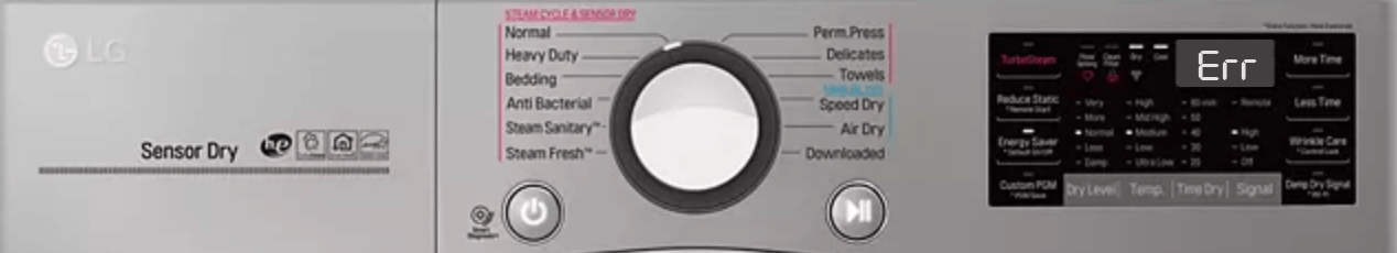 LG Dryer d95 Error Code