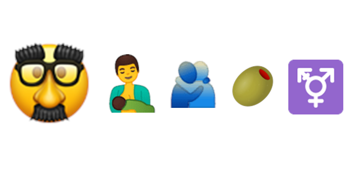 Las aceitunas, el símbolo trans y un abrazo, algunos de