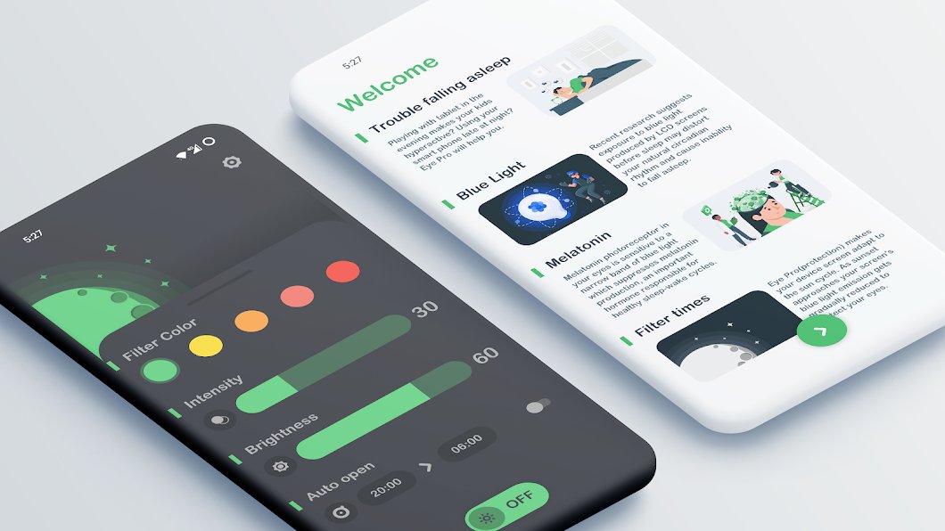 دانلود Eye Pro Blue Light Filter 3.0.0 فیلتر نور آبی صفحه نمایش اندروید