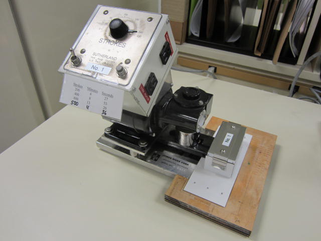 Applied Paper Technology Sutherland Rub Test