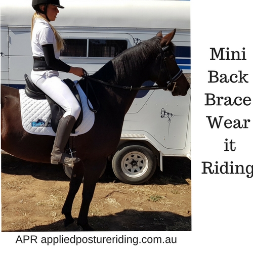Lumbar Back Brace for Horse Riders by Applied Posture Riding
