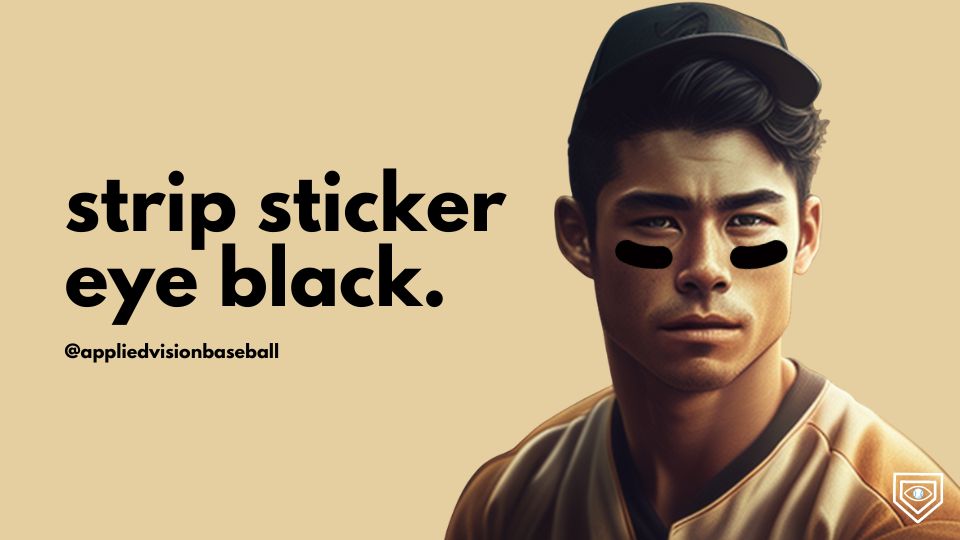 Baseball Eye Black Designs Applied Vision Baseball