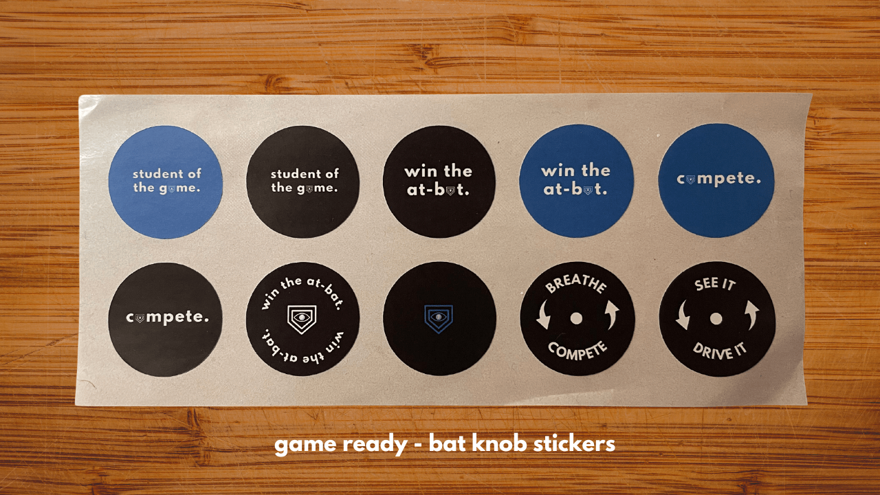 Bat Knob Stickers Applied Vision Baseball
