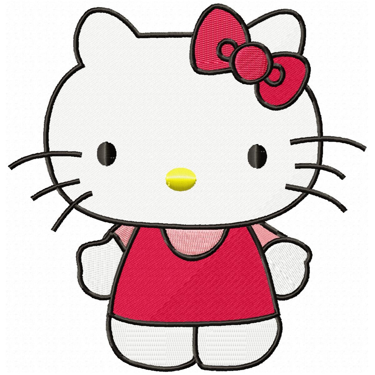 Hello Kitty Embroidery Design