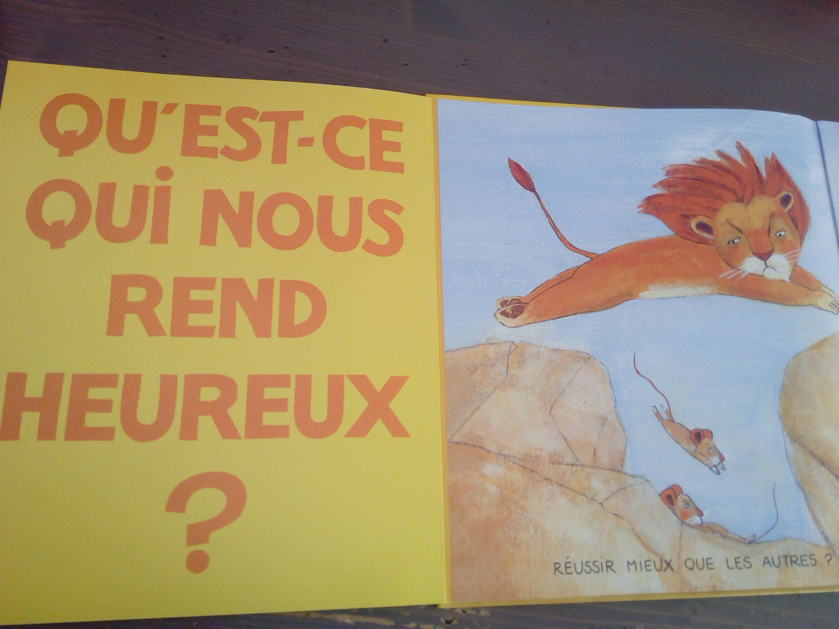 Qu'estce qui rend heureux ? un livre pour enfant sur le bonheur, l
