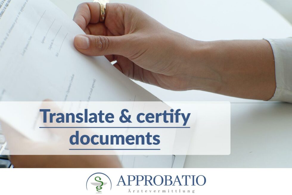 Translate & certify documents