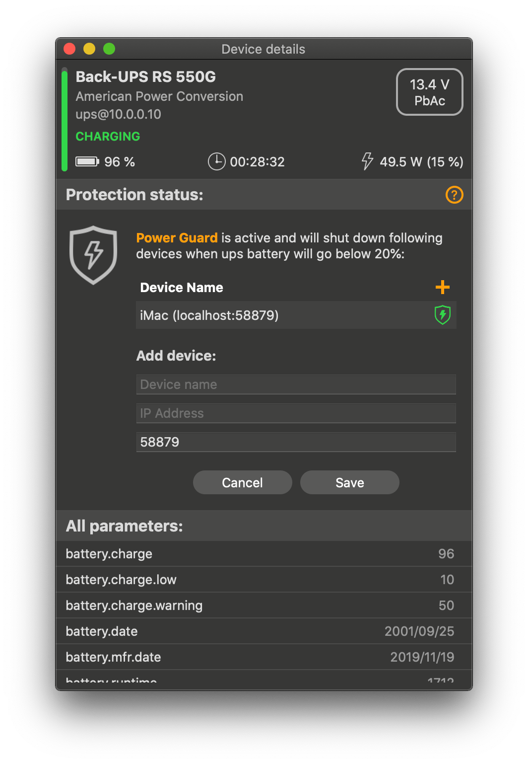 UPS Power Monitor Power Guard