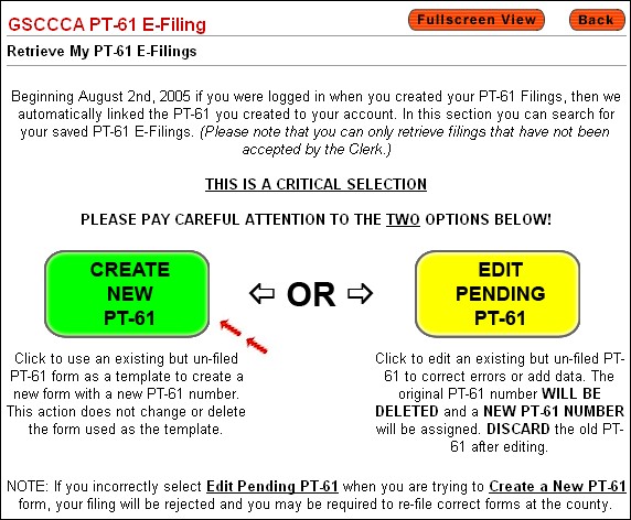 GSCCCA.org - Edit a PT-61 Help