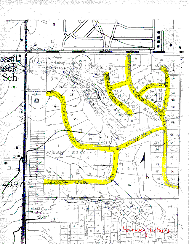 Larimer County Property Map Larimer County Engineering Fairway Estates