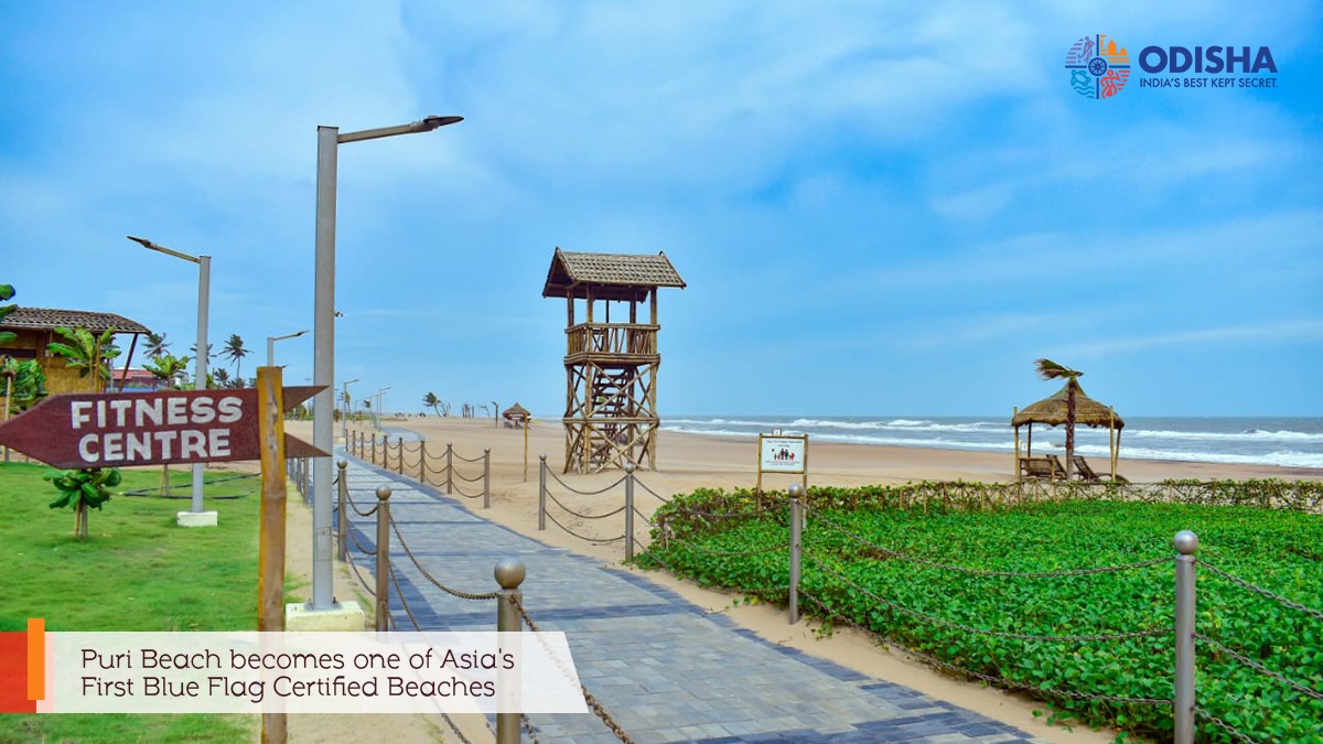 Odisha Tourism Golden Beach of Puri gets The Blue Flag Certification