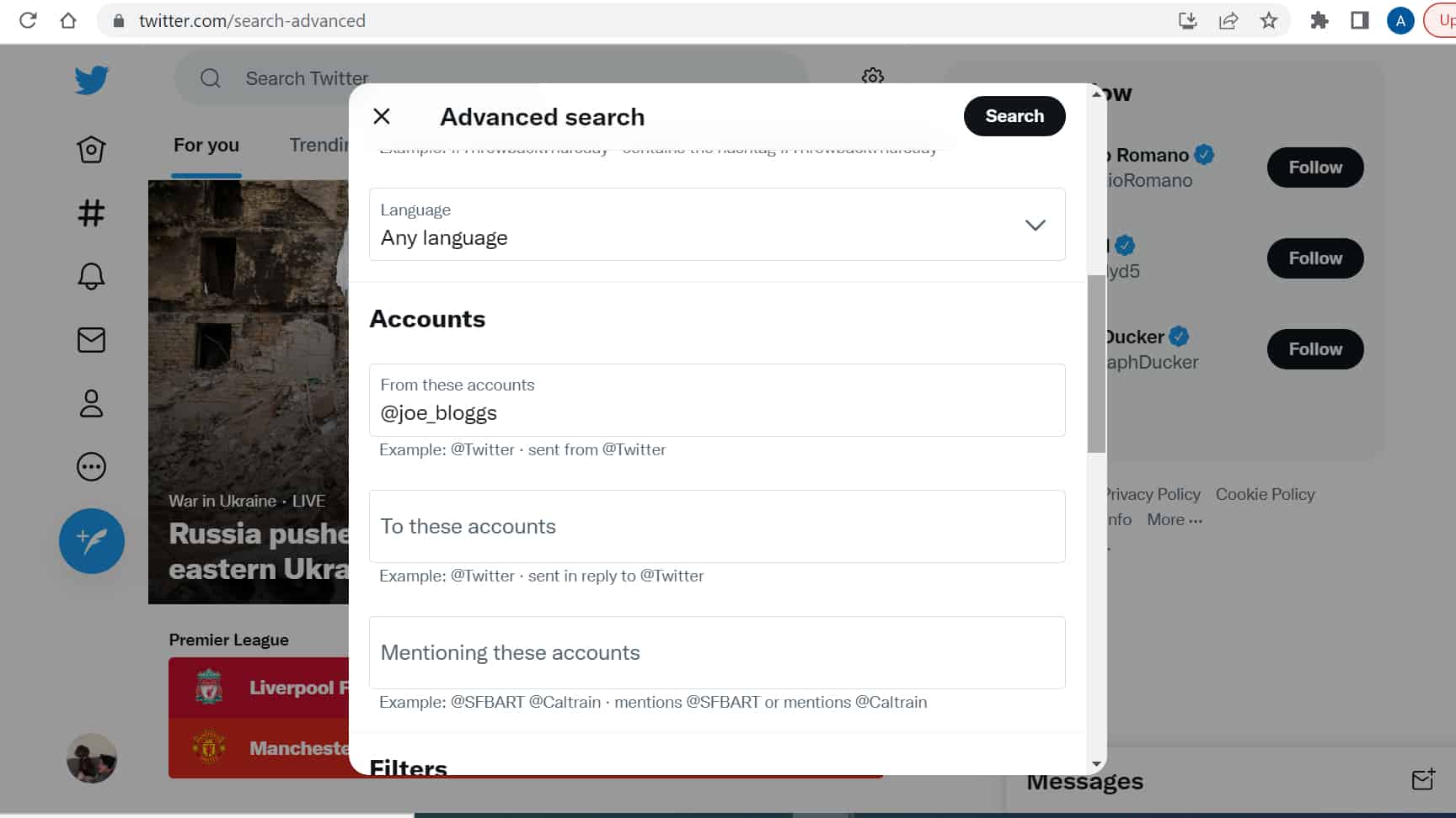 How to search tweets from a specific user on Twitter Apps UK 📱