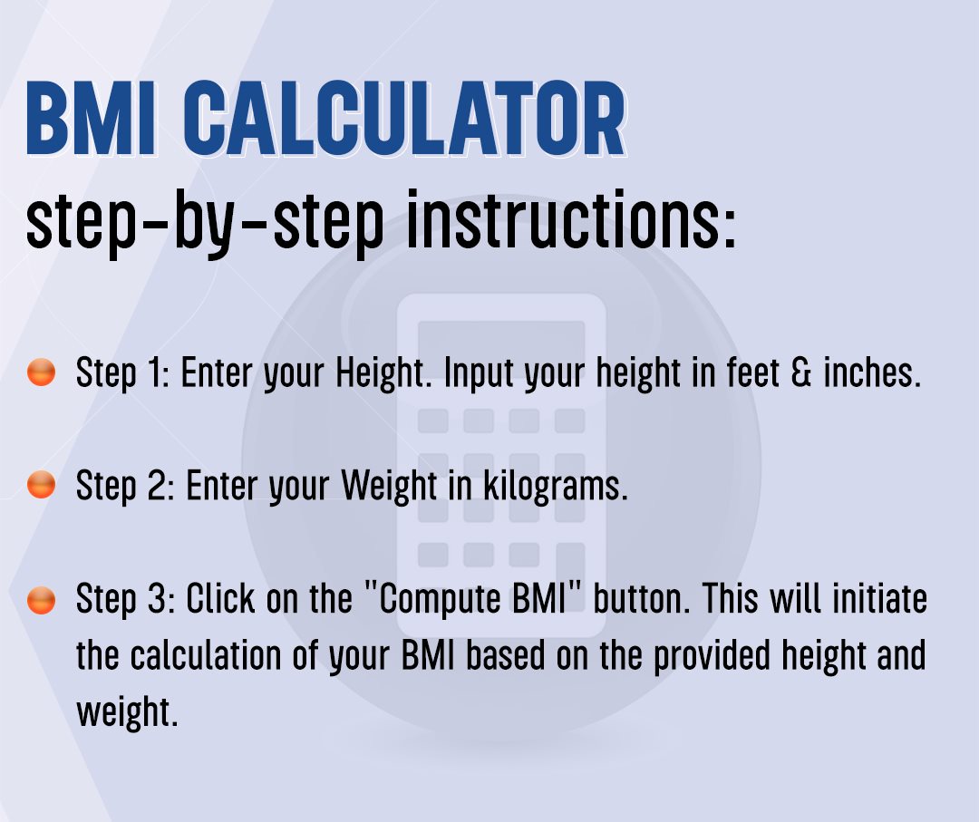 BMI Calculator in KG and Feet Body Mass Index Chart