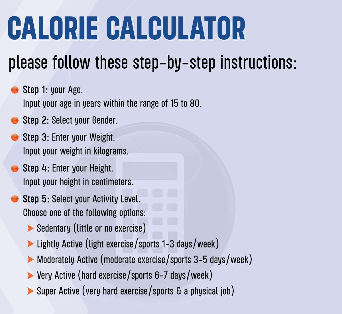 Daily Maintenance Calories Calculator Weight Loss Muscle Gain