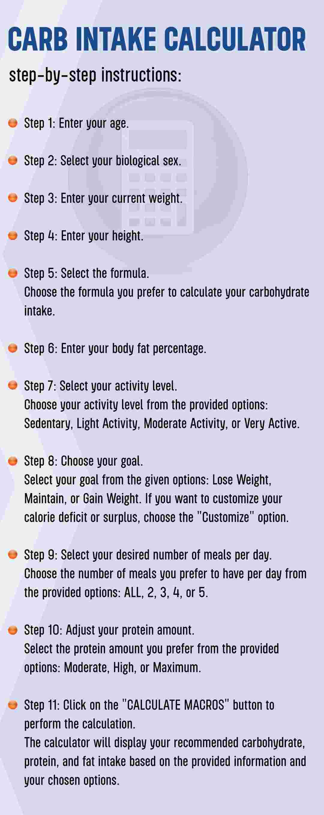 Carbohydrate Calculator