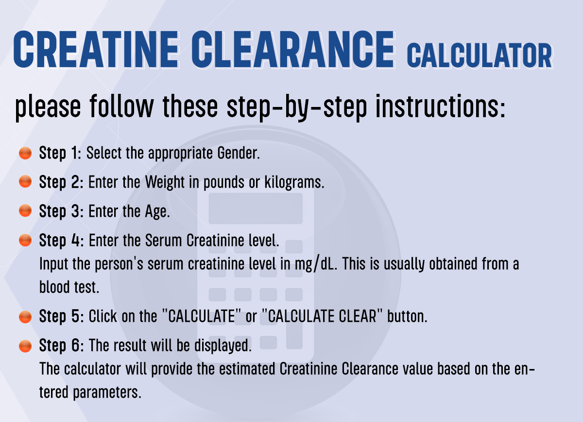 Createine Clearence (CrCl) Calculator