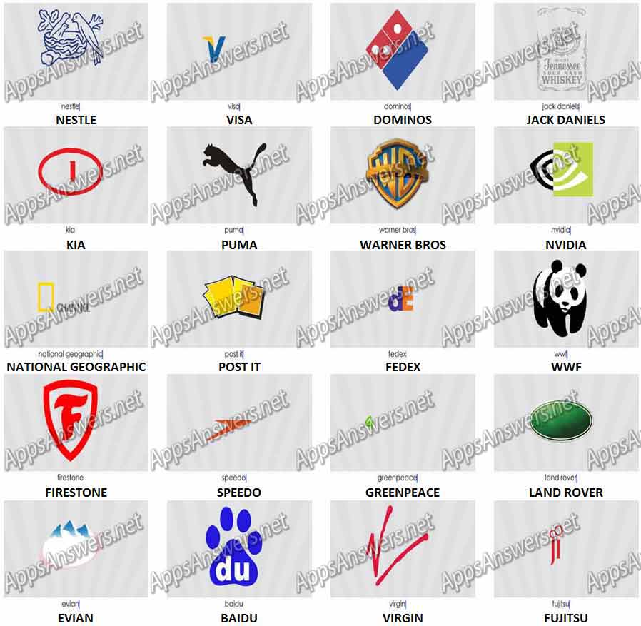 Logos Quiz Game Level 3 Answers Apps Answers