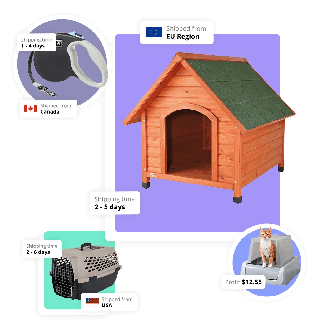 Dropship pet supplies and products from top suppliers AppScenic