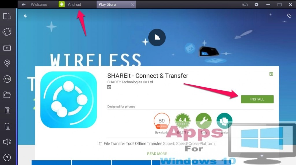 Download SHAREit for PC Apps For Windows 10