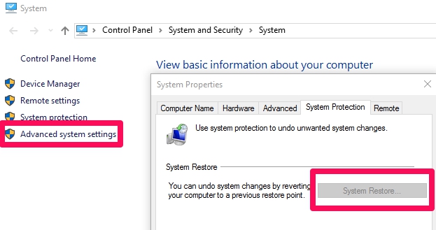 How to Fix System Restore Not Working or Disabled on Windows Apps For