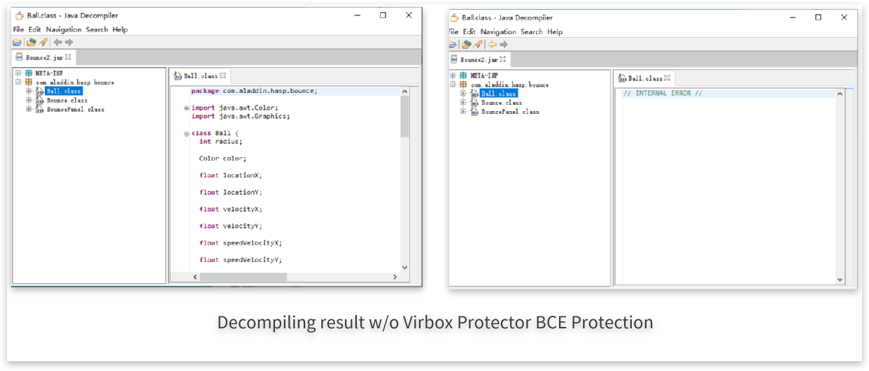 Protect Java Code from Protector Java BCE/VME
