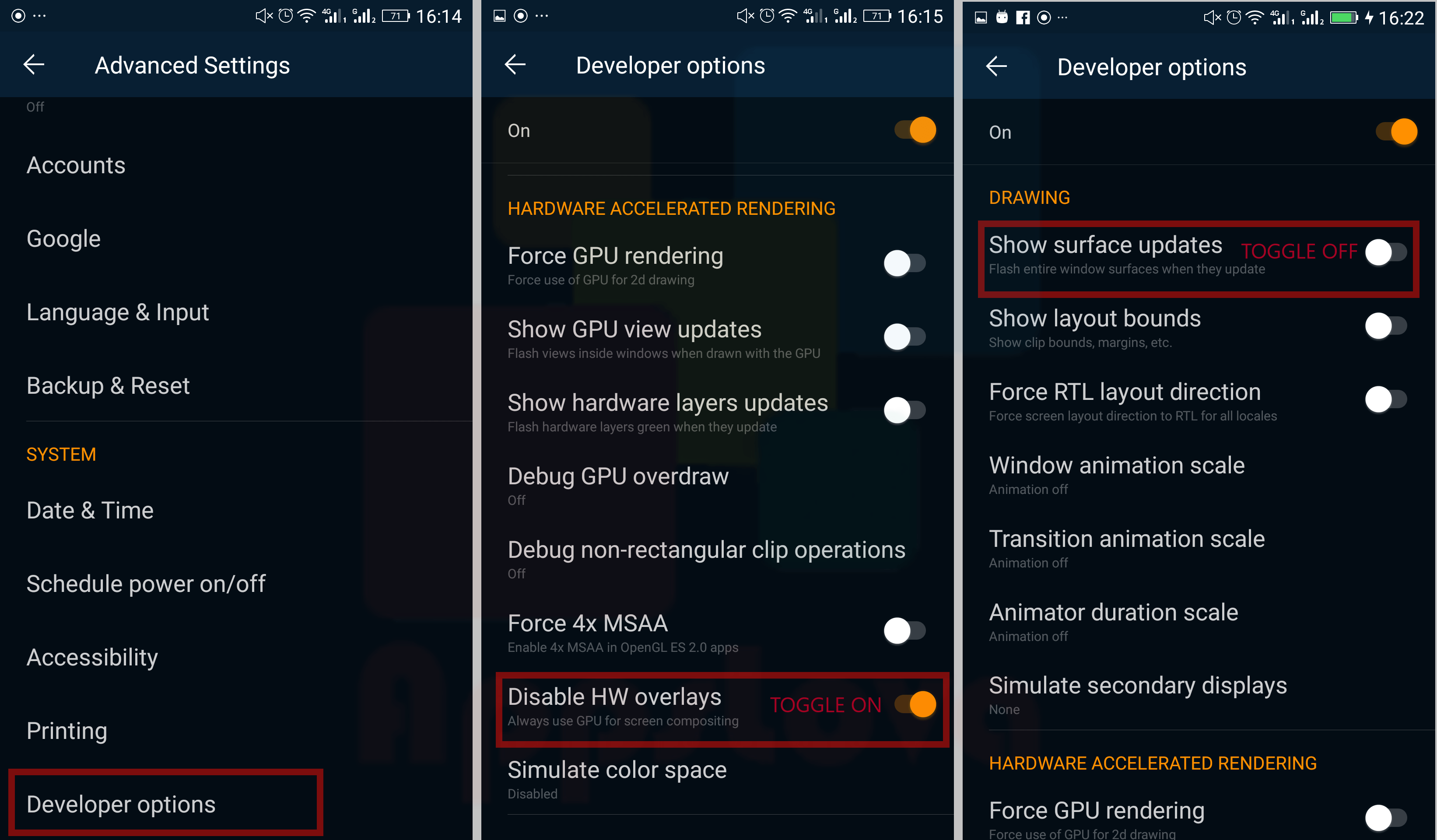 Fix Screen Display Flickering Error [Android]