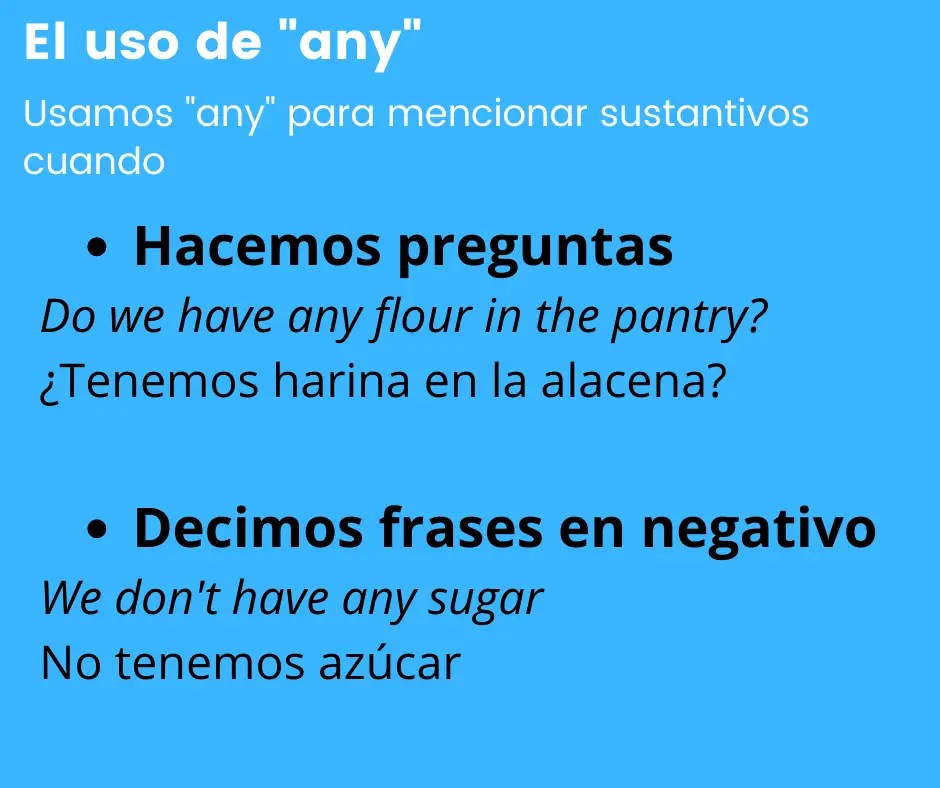 Cuando Se Usa Any Y Some En Ingles Printable Templates Free