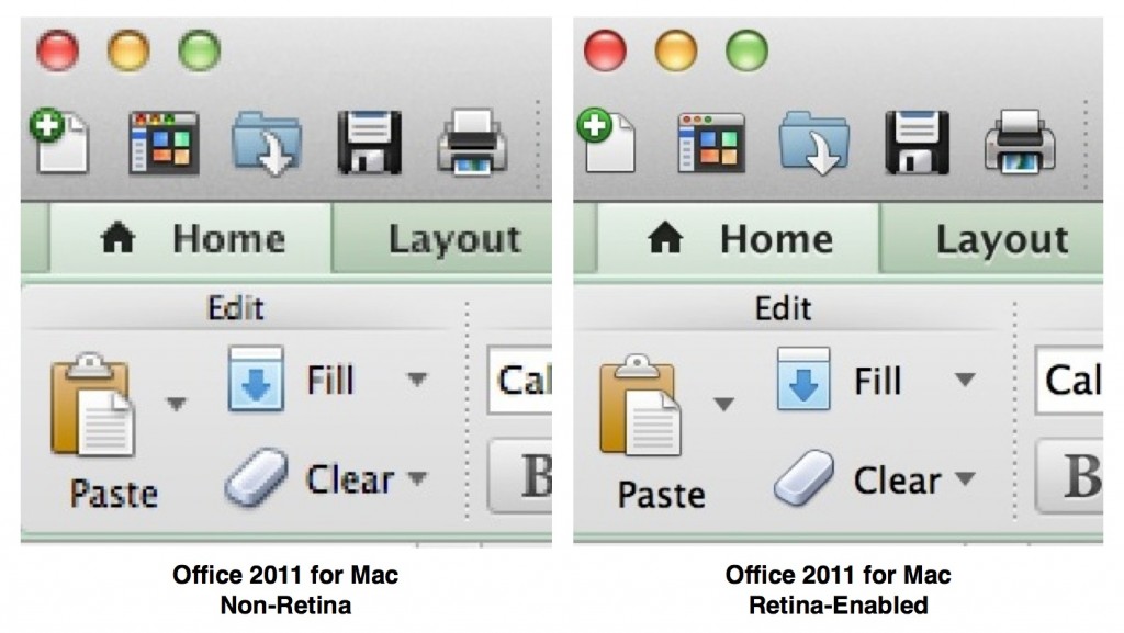 Microsoft Office 2011 наконецто адаптирован под Retinaдисплей MacBook Pro Проект AppStudio
