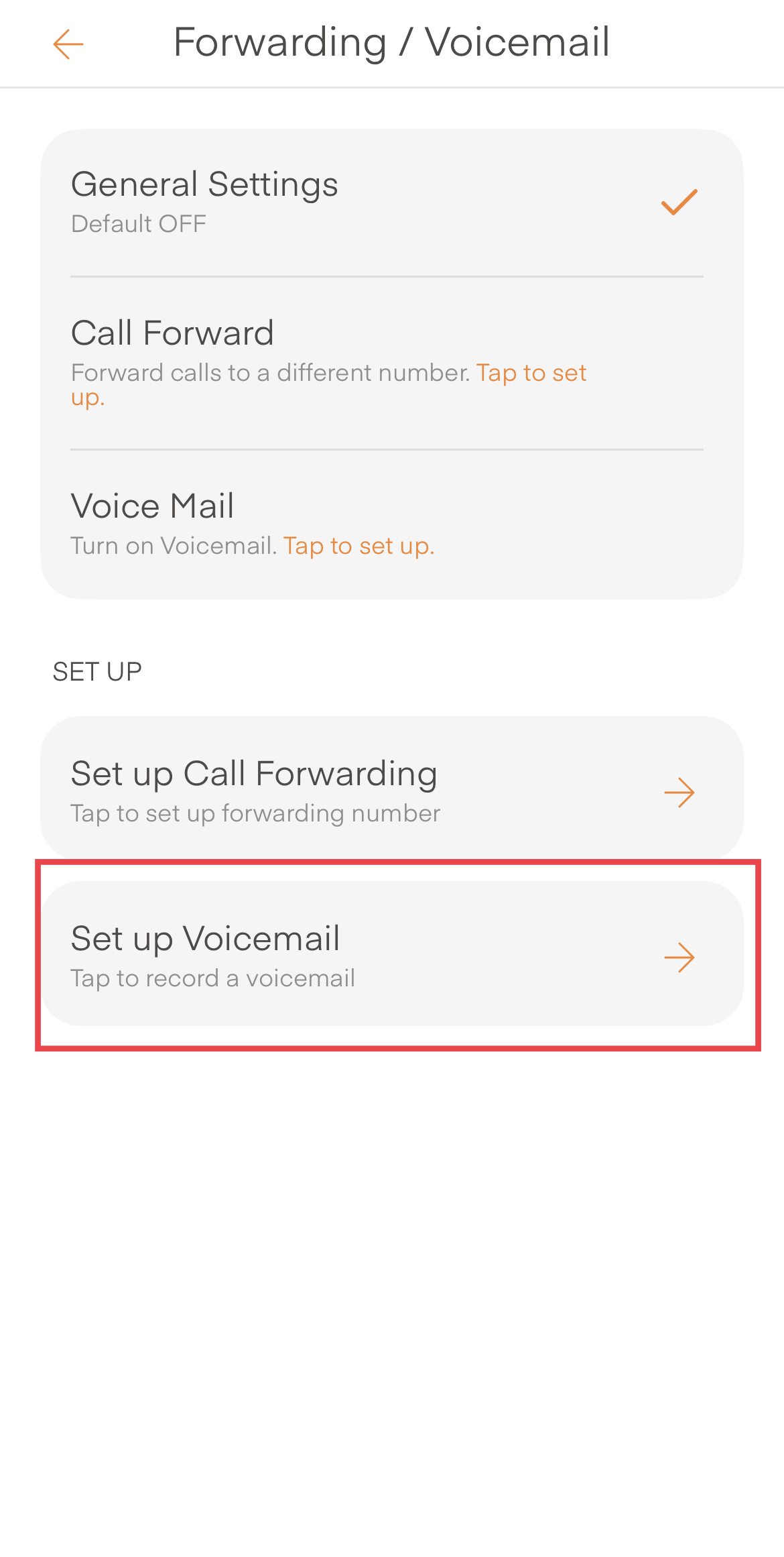 How to set up voicemail? Appsverse