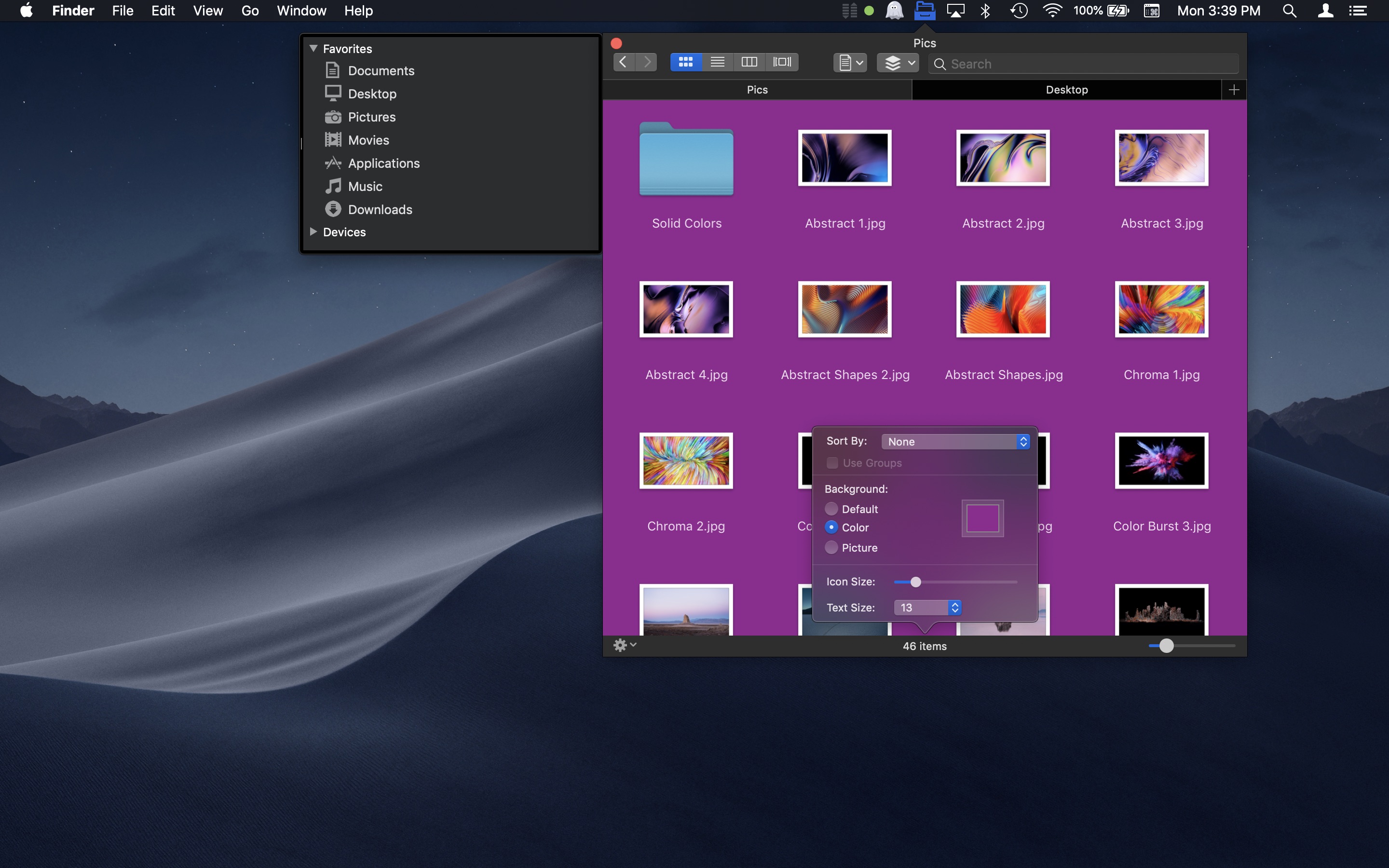 File Pro Version 7.0 Adds Support for Customizing the Window's Background in Icon View