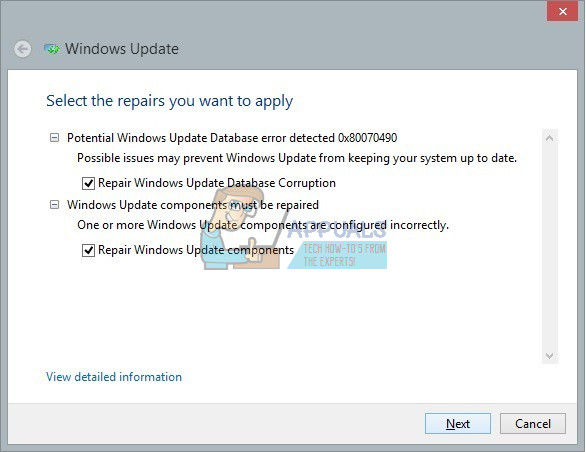 Fix: Potential Windows Update Database Error Detected