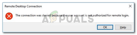 Fix The Connection was Denied Because the User Account is not