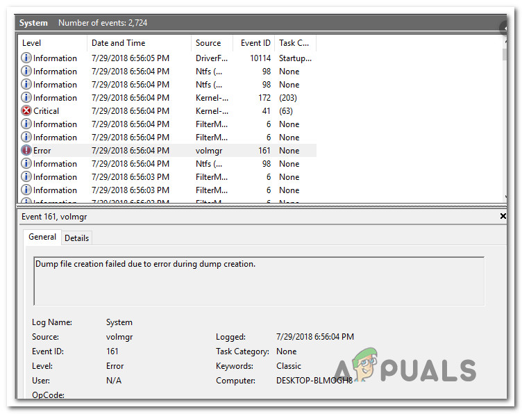 How to Fix 'Dump File Creation Failed due to Error during Dump Creation