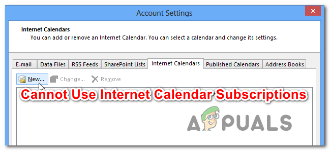 Unable To Edit Outlook List 2023 Fix: Cannot Add Or Use Internet Calendar In Outlook 2010 And Older Versions - Appuals.com