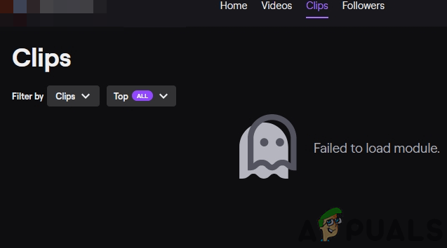 Fix Failed to Load Module Twitch