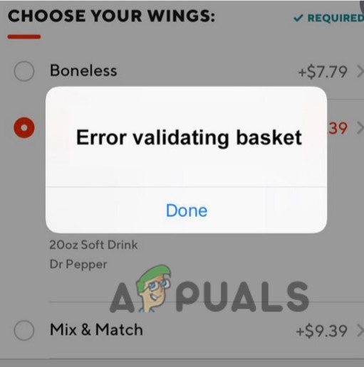 Fix "Error Validating Basket" Issue on Doordash App