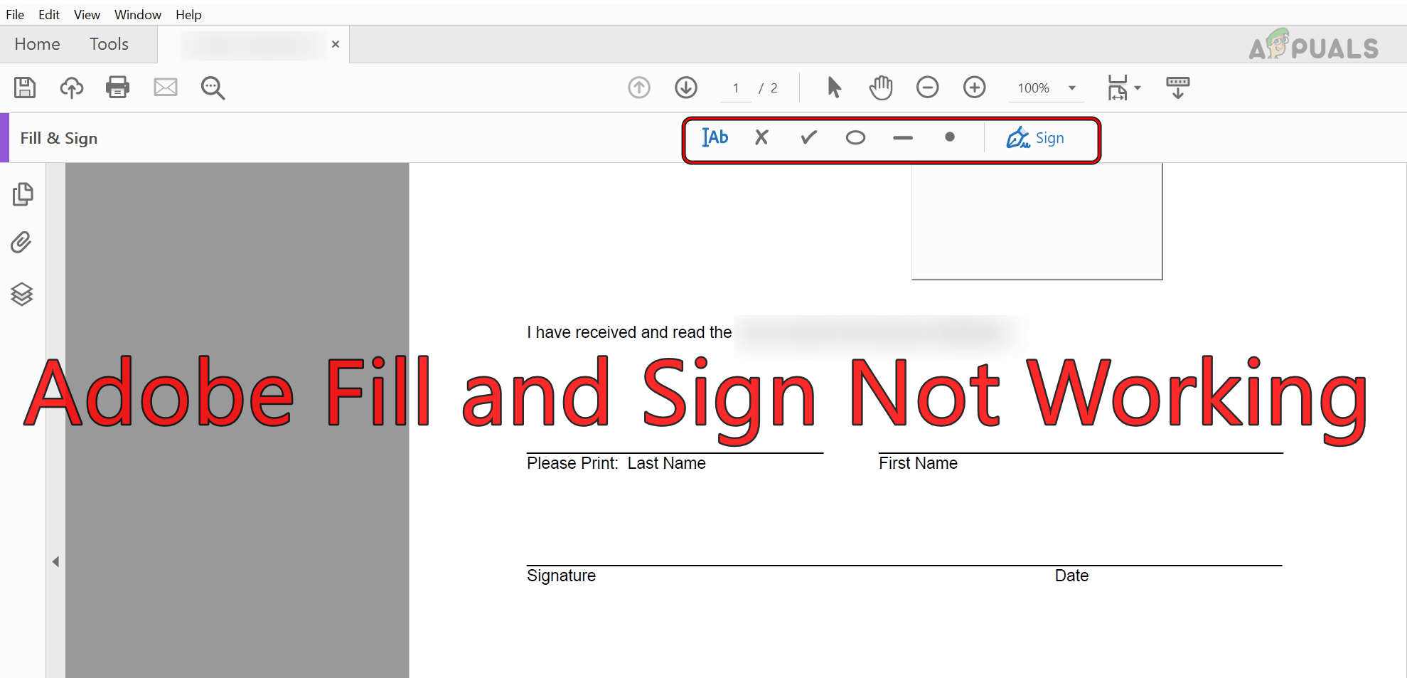 9 Ways to Fix "Adobe Fill & Sign Not Working" Issue