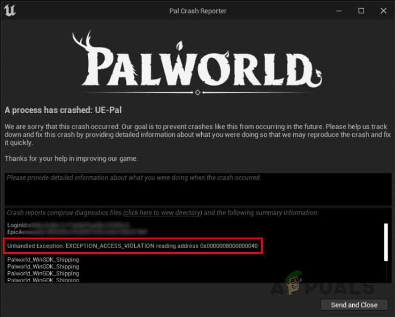 How to Fix EXCEPTION_ACCESS_VIOLATION Error in Palworld?