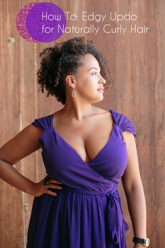 How To: Edgy Updo For Naturally Curly Hair (550 x 825 Pixel)
