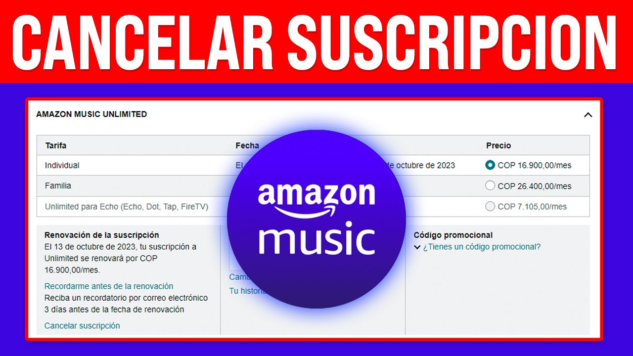 Como cancelar o amazon music