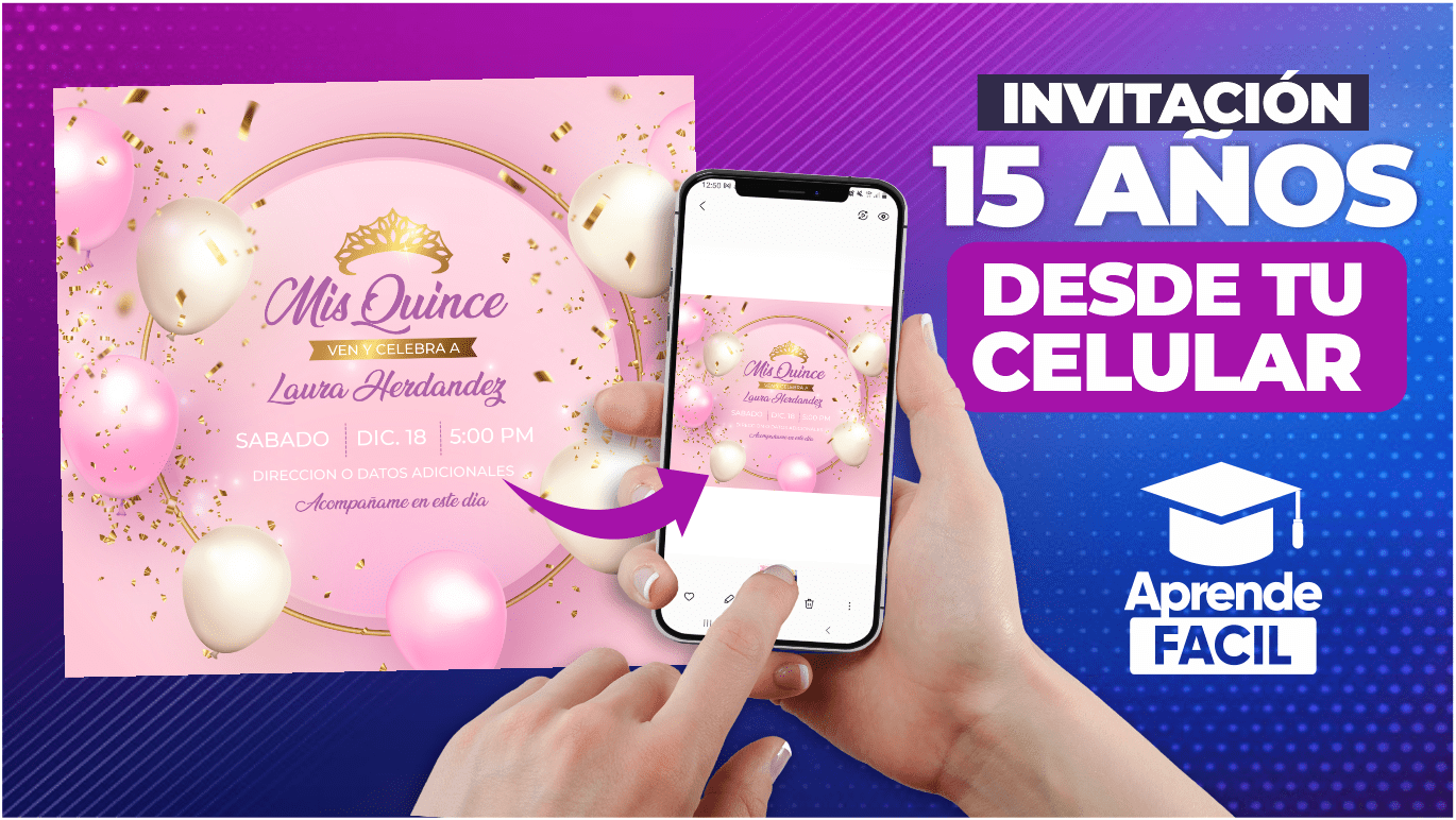 Como hacer invitacion de 15 años Quinceañera Aprende Facil