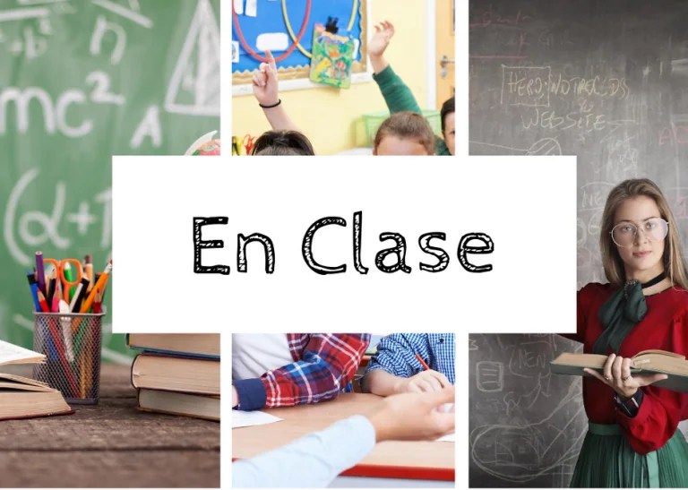 Vocabulario de clase en inglés, traducción y pronunciación