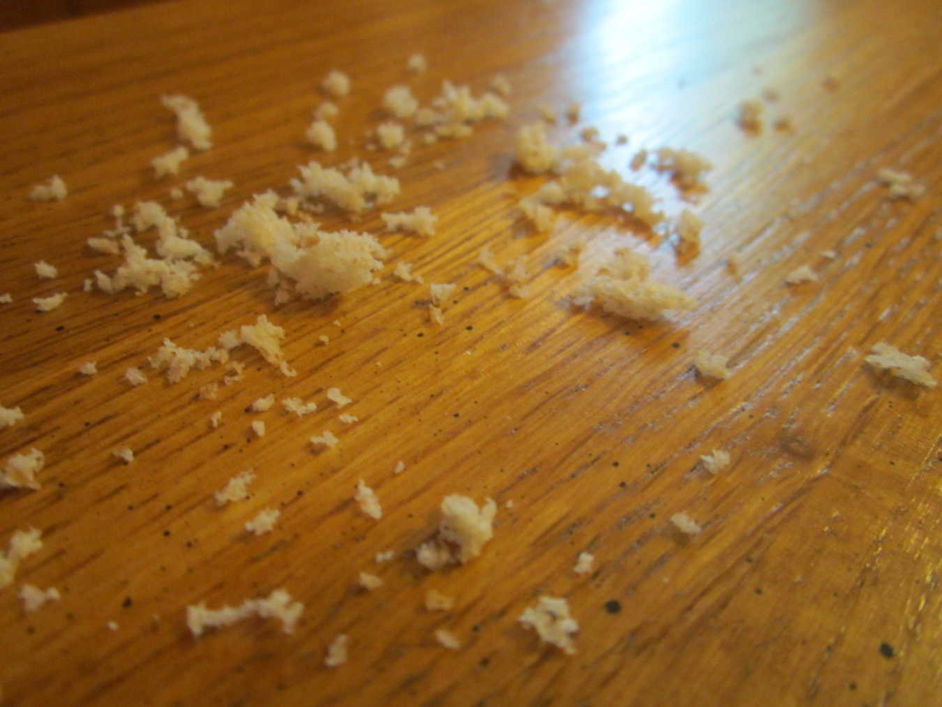 Crumbs a sermon on Matthew 72437 April Fiet At the Table