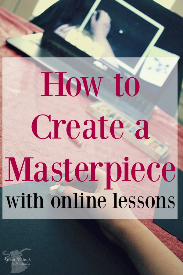 Creating a Masterpiece with Online Art Lessons {A Review} Apron