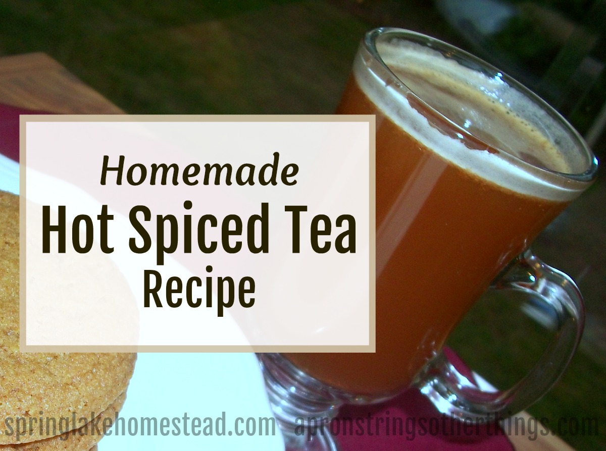 Homemade Hot Spiced Tea Recipe for MixinAJar Gift Idea Apron