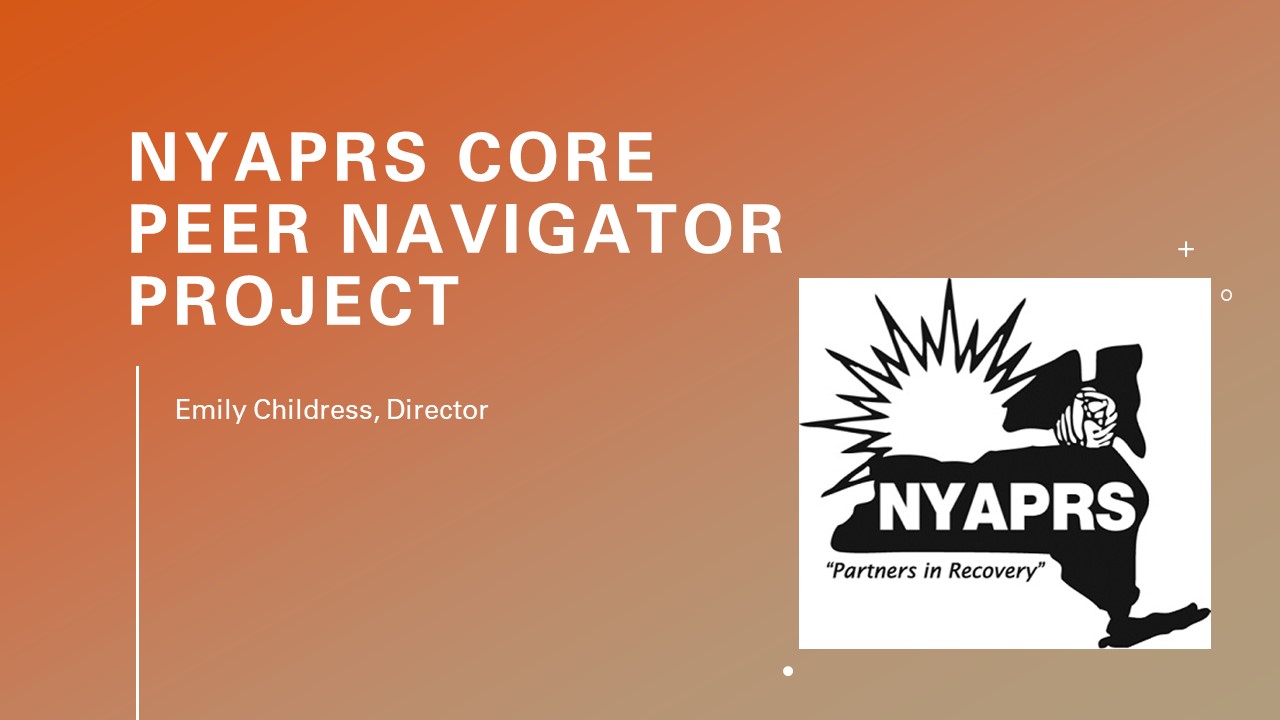 CORE Peer Navigator Project Announcement to the APS Virtual