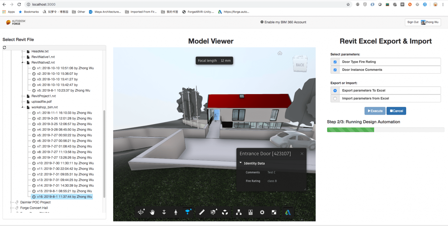 Design Automation Revit Parameters Export & Import sample with Excel