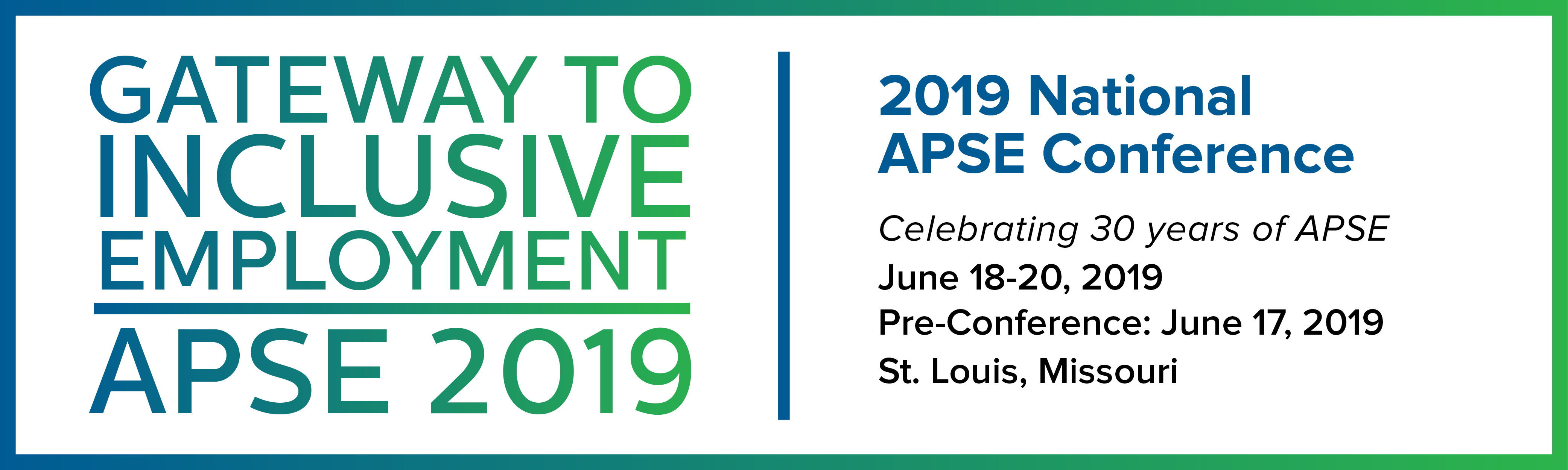 2019 National Conference Association of People Supporting Employment