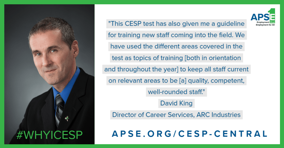 CESP Certification Allows Employment Staff to Showcase