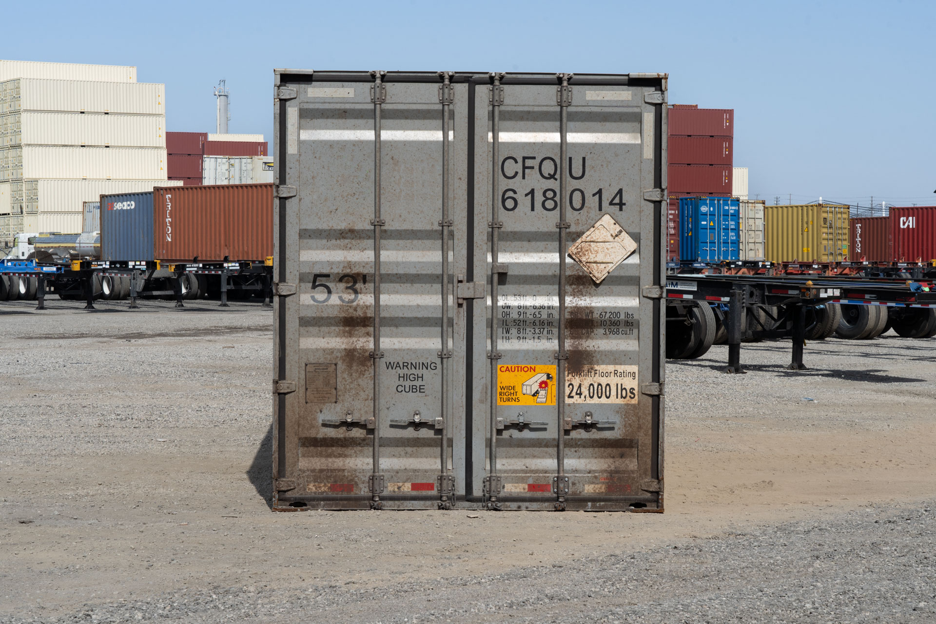 53foot High Cube Shipping Container Cargoworthy American Portable Storage
